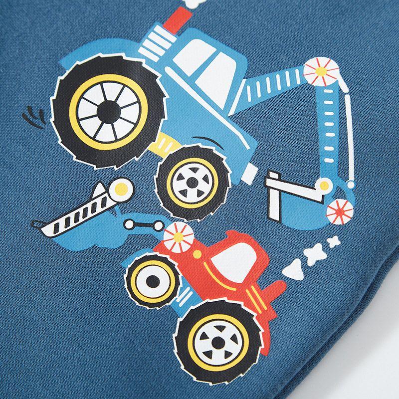Children's Clothing Autumn and Winter Boy Pants Fleece-Lined Pants Baby Boys' Sports Pants Children's Fleece Pants Kids Excavator Bicycle