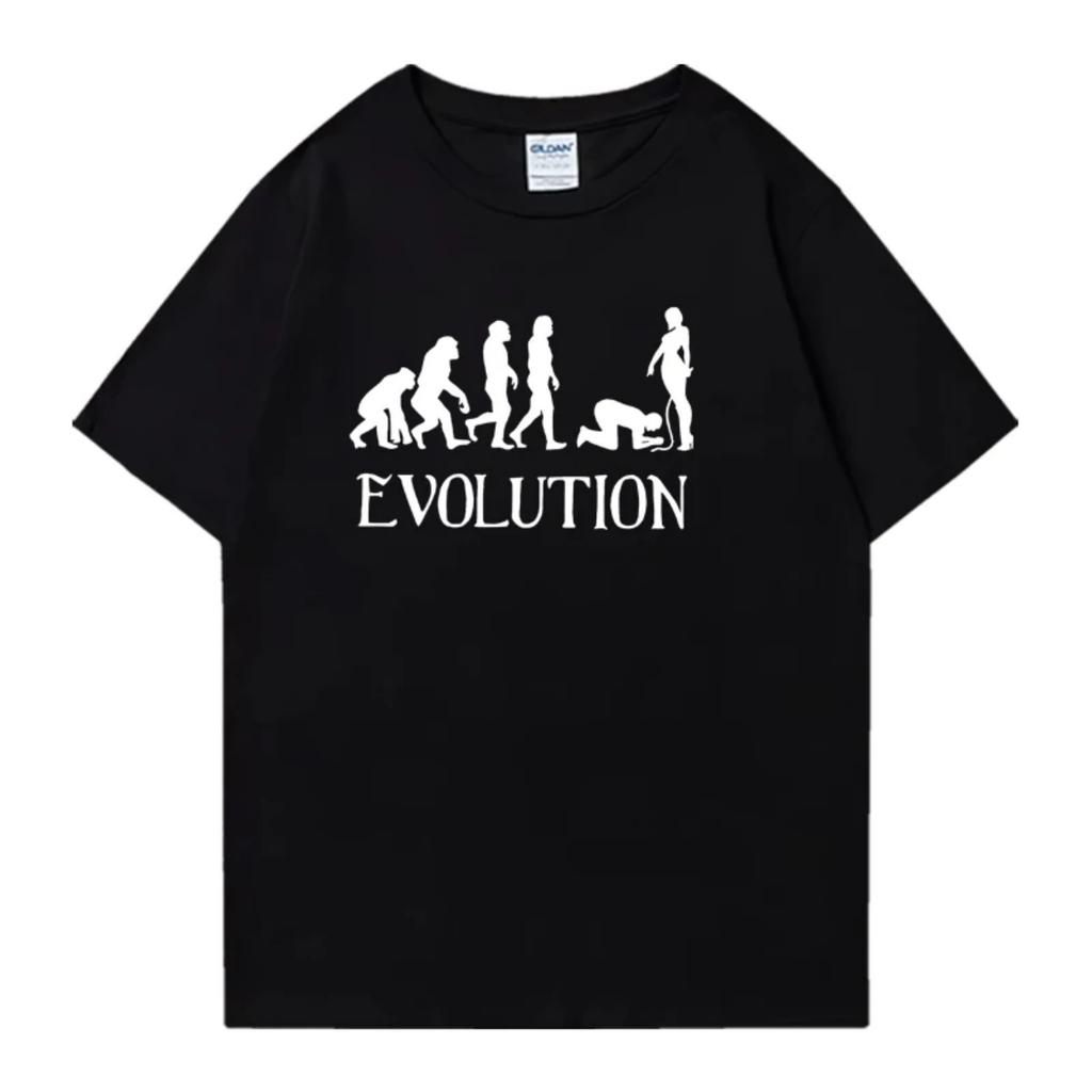 Sommer 2025 BDSM Evolution 100% Baumwolle Herren Damen Rundhals Oversized T-Shirt Streetwear Kurzarm Unisex T-Shirts Freizeit Oberteile