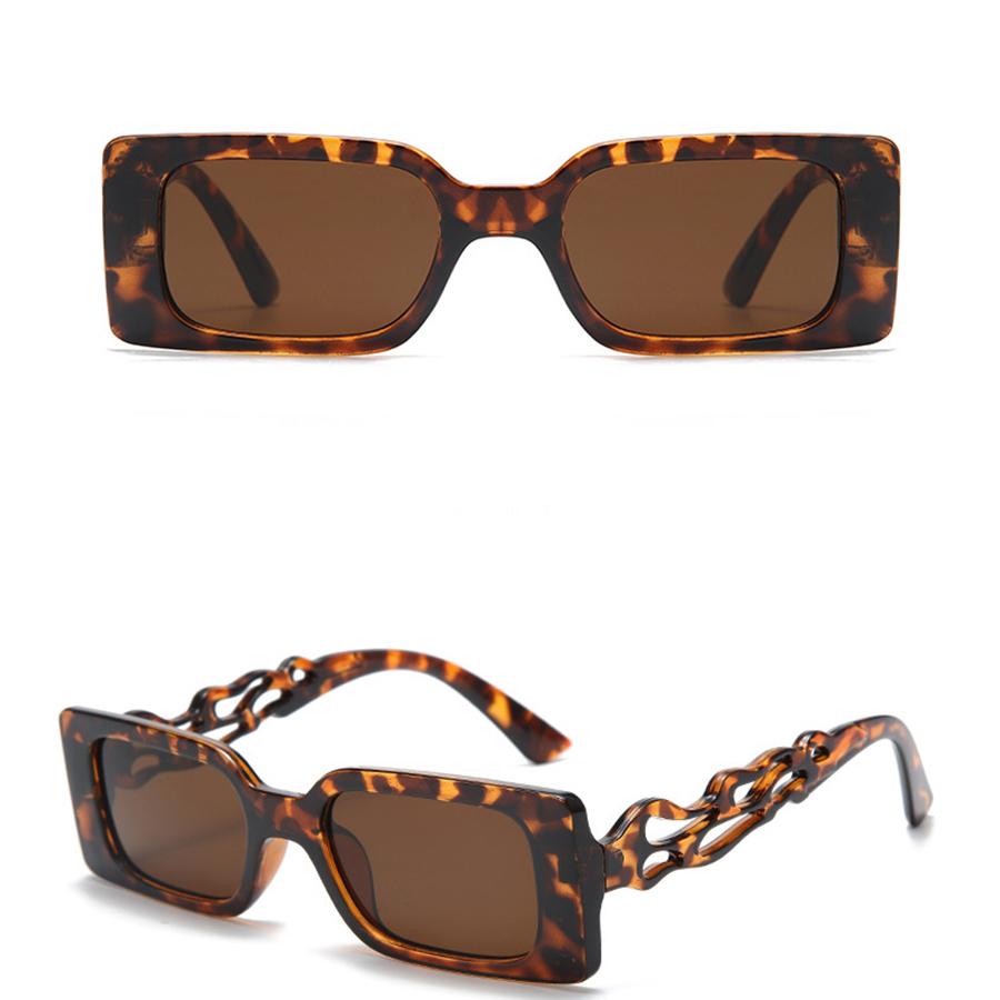 Модные солнцезащитные очки Квадратные солнцезащитные очки Неполяризованные модный — фото 14