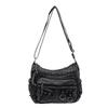 Vintage Multi-Pocket Denim Women's Bag Hand Shoulder Crossbody Bag