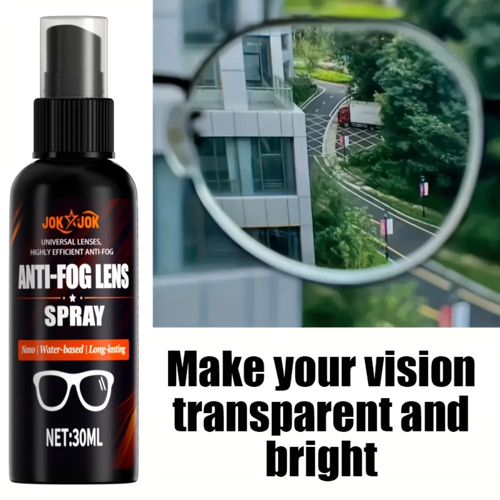 30ml Nano Anti-fog Spray Anti-fog Spray for Glasses, Helmets, Car Windows, for Good Visibility On Rainy Days.,  Antifog Solution