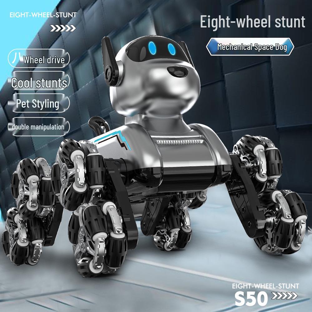 New Eight-Wheel Stunt Car & Intelligent Dog Gesture Control Toy for Boys