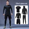 WEZHO Men's 5-Piece Quick-Dry Running & Gym Set
