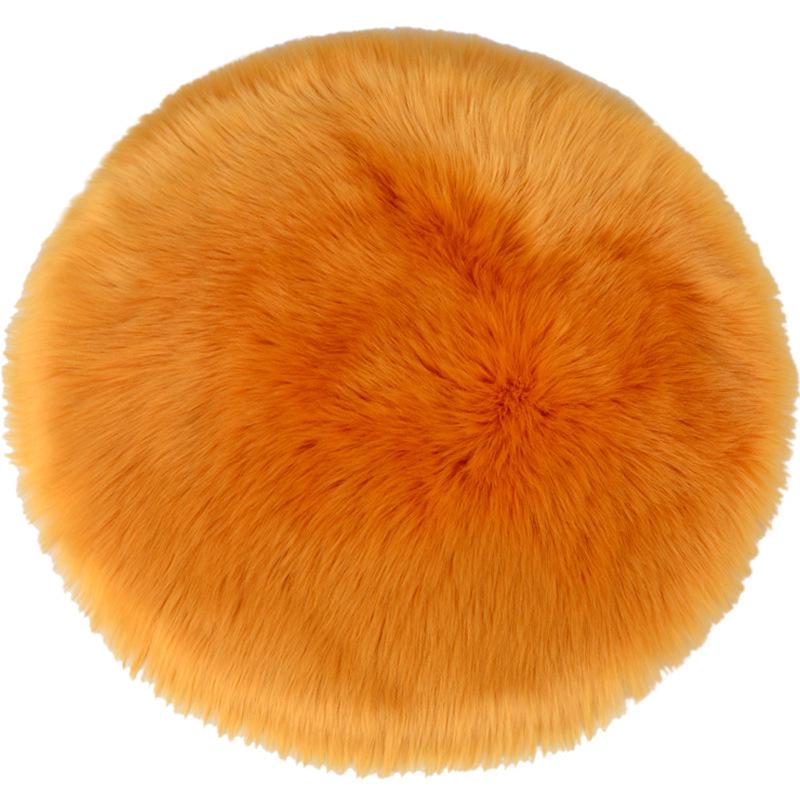 Nordic Plush Round Rug for Bedroom, Chair, and Vanity
