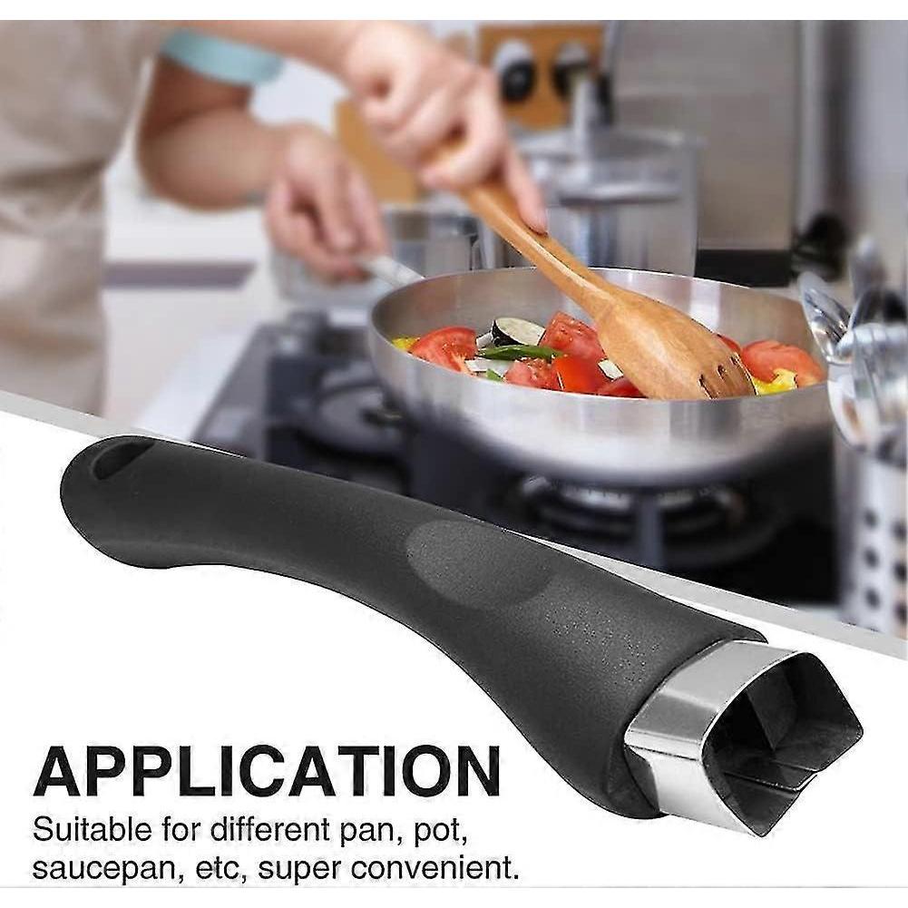 Pan Handle, Universal Detachable Handle, Long Anti-scalding Handle, Bakelite Handle, Replacement Parts for Pot, Frying Pan, Kitchen Utensils (Black)