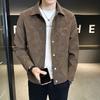 2025 New Stylish Men's Lapel Suede Jacket - Cool Spring & Autumn Top