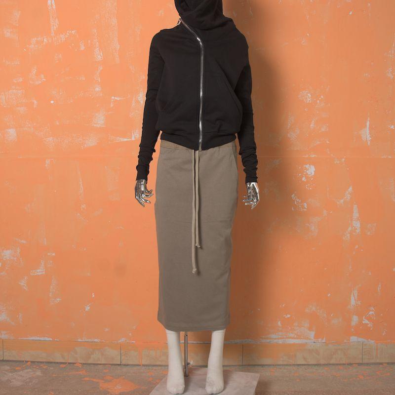 

DRK Series Ro Style Cotton Knitted Thin Back Slit One-Step Skirt Mid Skirt for Women Special Offer with Unavailable Return/Exchange Gray Green 50/50.00 kg-55.00 kg