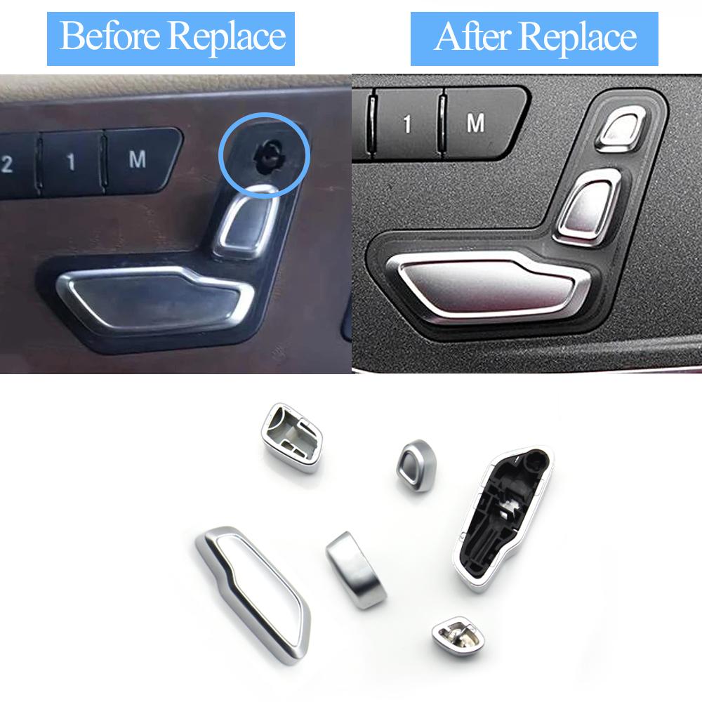 Front Seat Adjustment Headrest Switch Button Cover For Benz A B C E ML GL GLE GLK CLS W204 W212 W207 W166 X204 W218 W172 W246