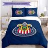 Chivas Printed 3PCS Bedding Set Soft Breathable Duvet Cover Pillowcases Set Washable Bedroom Decor Home Gift