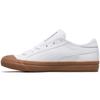 Capri Leather Unisex Low-Top Skate Shoes White Brown 369244-03