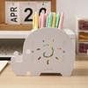 Elephant Pencil Holder, Creative Phone Stand, Practical Storage Box, Desktop Organizer for Pens Makeup Brushes, Home Office Supplies