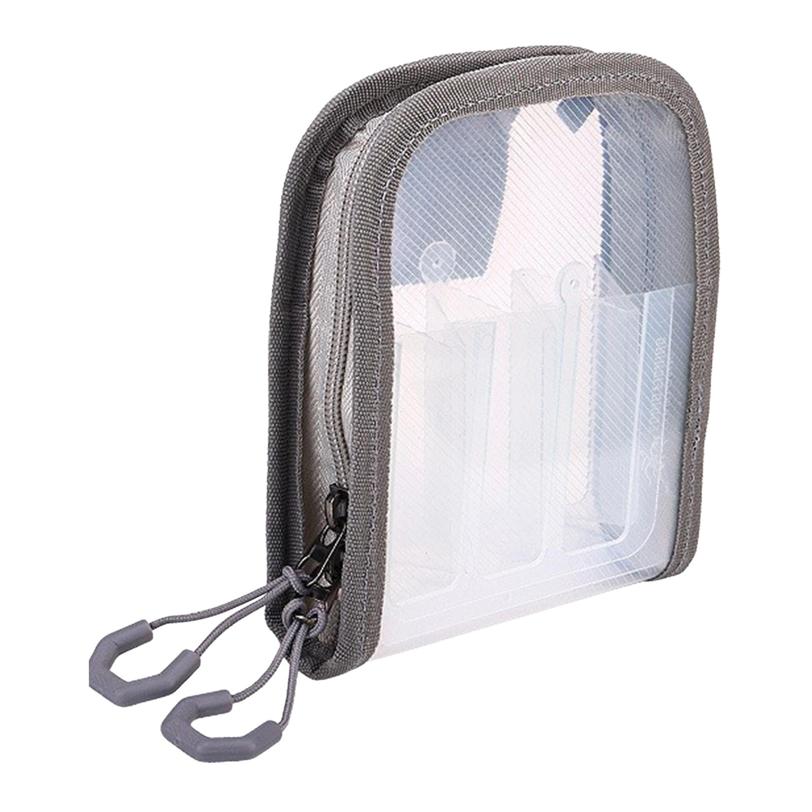 

Transparent Wooden Shrimp Package Lure Bait Bag 6 Grid Portable Squid Jig Lure Hook Storage Case Fishing Accessories Organizer серый