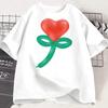 Küstenmeerlandschaft Retro Grafikdruck Kurzarm T-Shirt Unisex Unisex Unisex Strandurlaub Lässig Streetwear Baumwoll Tops