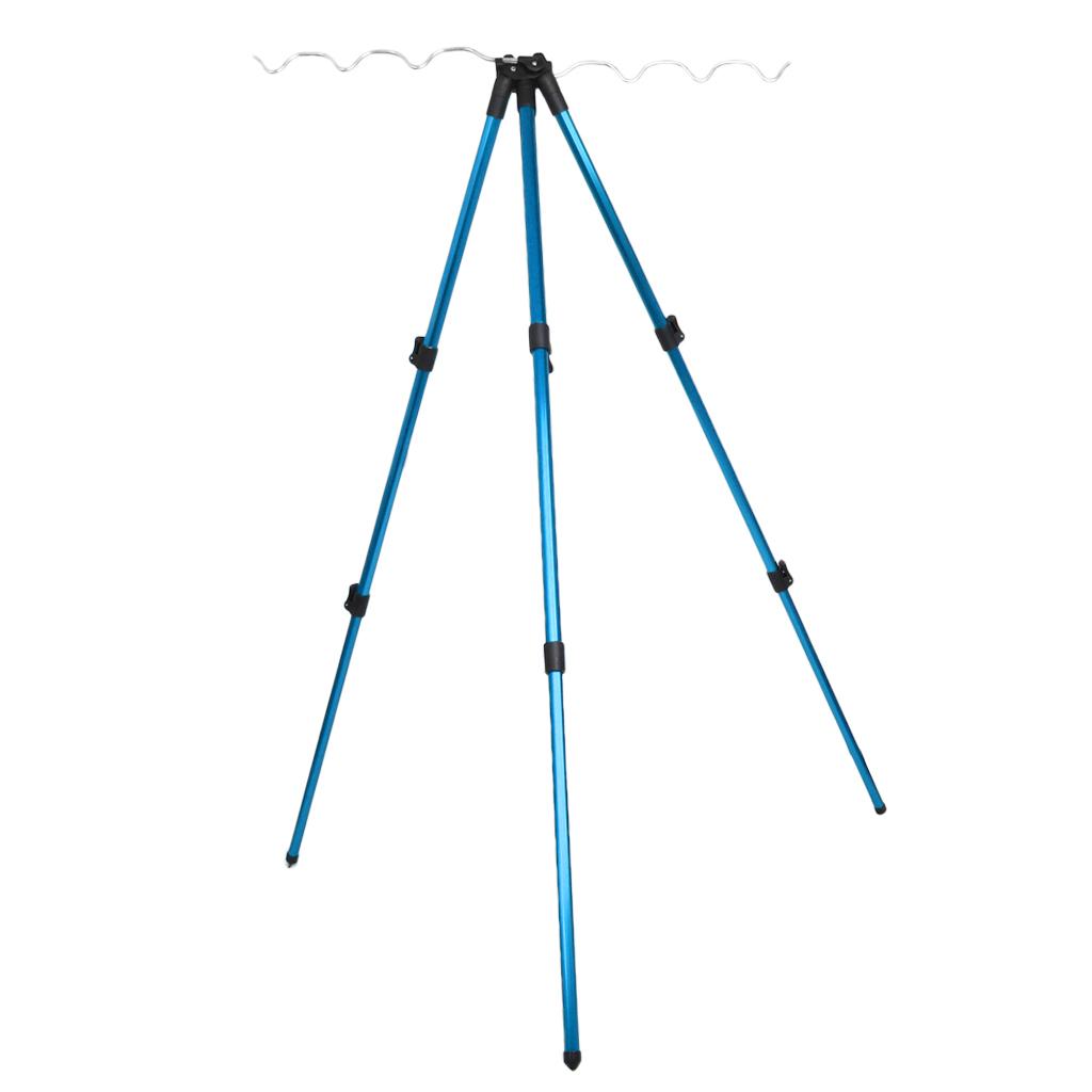 1 Fishing Rod Tripod with 3 Legs And Sections, Section Holder -