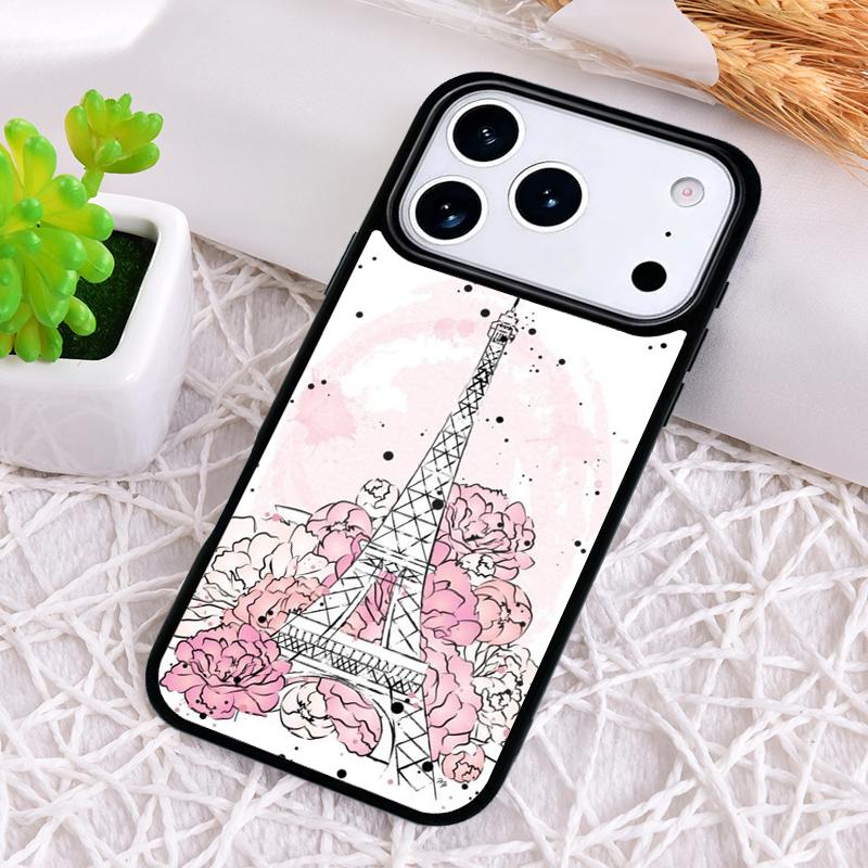 Eiffel Tower Paris Phone Case for iPhone 17 Air 16 15 11 12 14 13 Pro Max Shockproof Cover