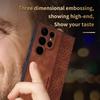 Luxury Leather Business Phone Case for Samsung Galaxy S24 S21 S22 S23 Ultra Plus S24 FE A55 A35 A25 A15 A05 5G Shockproof Cover