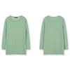 Furina Double KniT Silk CoTTon Round Neck T shirT