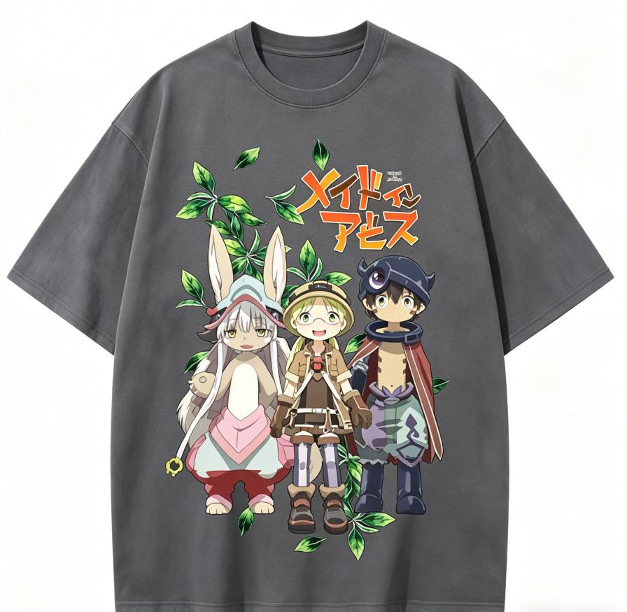 Made In Abyss Nanachi Anime Lover Washed T-shirt Year round clothing high quality personality Clothes Plus Size Unisex New Model Couples tee