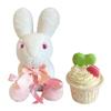 Q-FLA Decoration Sweets Fresh Rabbit White Macaron Cup D Gift Set Present Interior 848773