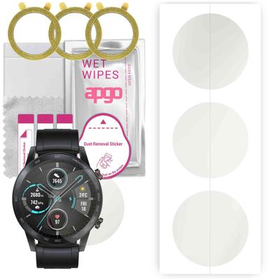 3x apgo Hydrogel Matte Screen Protector pro Honor Magic Watch 2 46 mm, hydrogelová fólie, flexibilní, měkký TPU s polohovací vrstvou snadná instalace