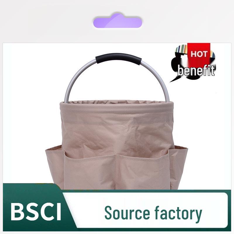 Portable Foldable Picnic and Beach Basket - Handheld Toiletry, Bath, Household & Shopping Bag