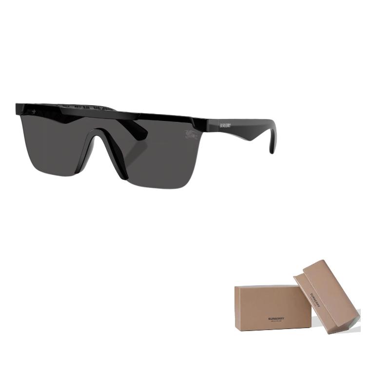 Burberry 4480D Brand Logo Irregular Shape Sunglasses Unisex sunglasses Black 0BE4480D-3001