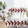 Baseball Theme Printed Blanket - Perfect for Couch, Bed, Travel & Outdoor Use | Machine Washable, Cozy & Durable.