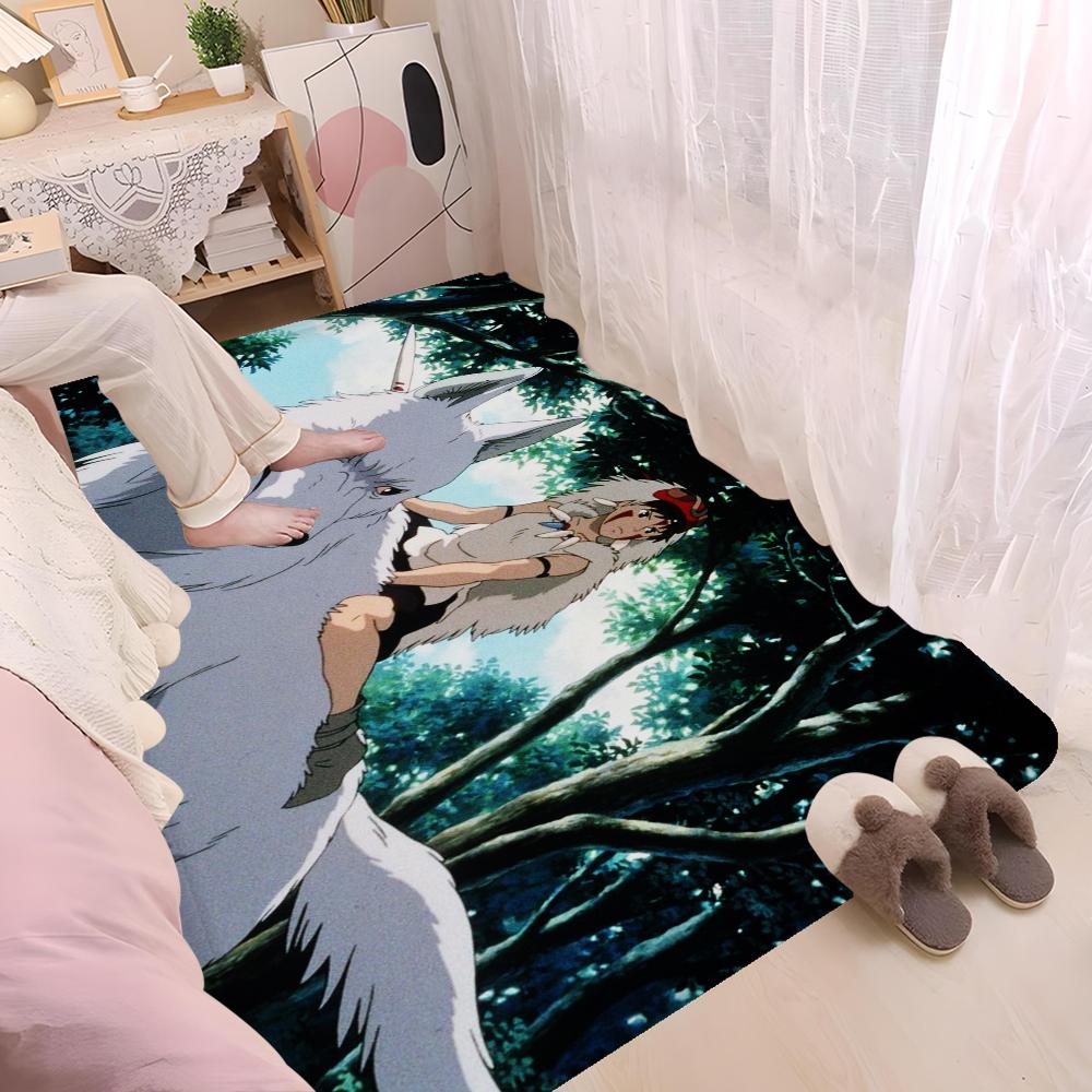 M-miyazaki Hayao Cartoon Anime Room Mats Retro Multiple Choice Living Room Kitchen Rug Non-Slip Welcome Rug