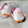 Cute Little Painter Penguin Plush Keychain Stuffed Doll Keyring Bag Pendant Backpack Hanging Decoration Christmas Gifts