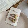 Wool Felt Cartoon Bread Slices Biscuits BB Clip Cute Bangs Side Clip Hairpin Funny Hair Clip Children's Hair Accessories