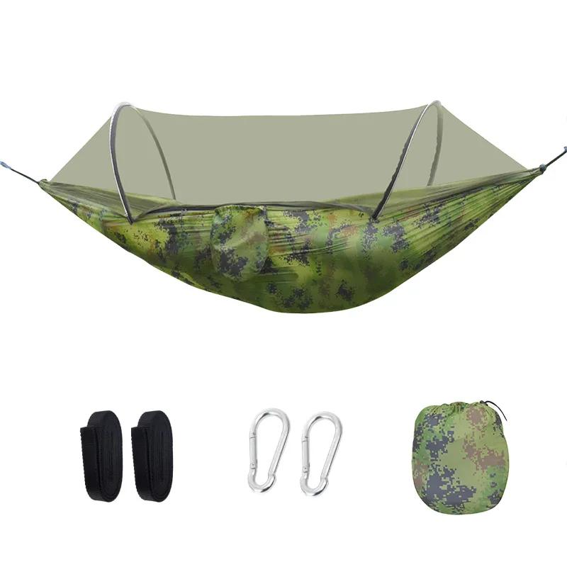 1-2 Person Camping Hammock Mosquito Net Portable Lightweight 2.8x1.4m/9.2x4.6ft with Carry Bag Outdoor Hammock Yard Swing