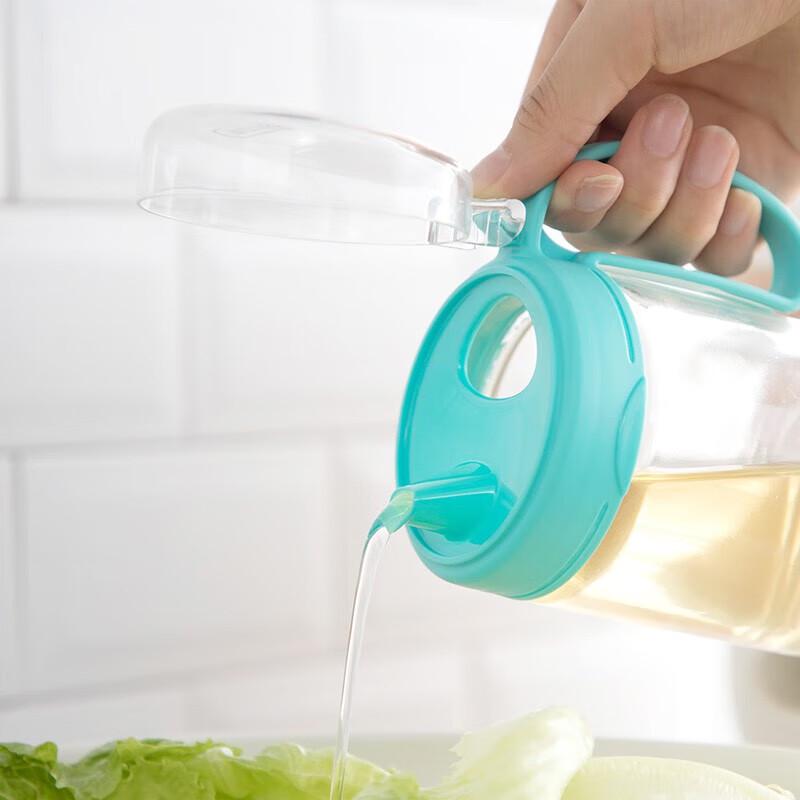 Camellia Glass Anti-Leak Oil Dispenser Bottle