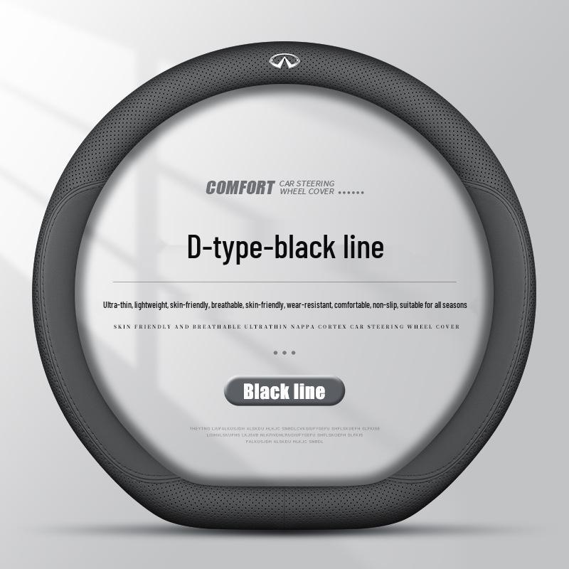 Leather Steering Wheel Cover for Infiniti QX60, QX50, QX80, Q50L, QX55, FXG Series Cars