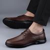 Spring Autumn Men's Leather Shoes Retro Style  Casual  Luxury Brand Italian Shoes Designer 2024 New Fashion