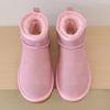 Winter Shoes Classic Women Genuine Cow Leather Snow Boots 2026 New Design Female Super Mini Warm Fur Slippers Man Short Boots