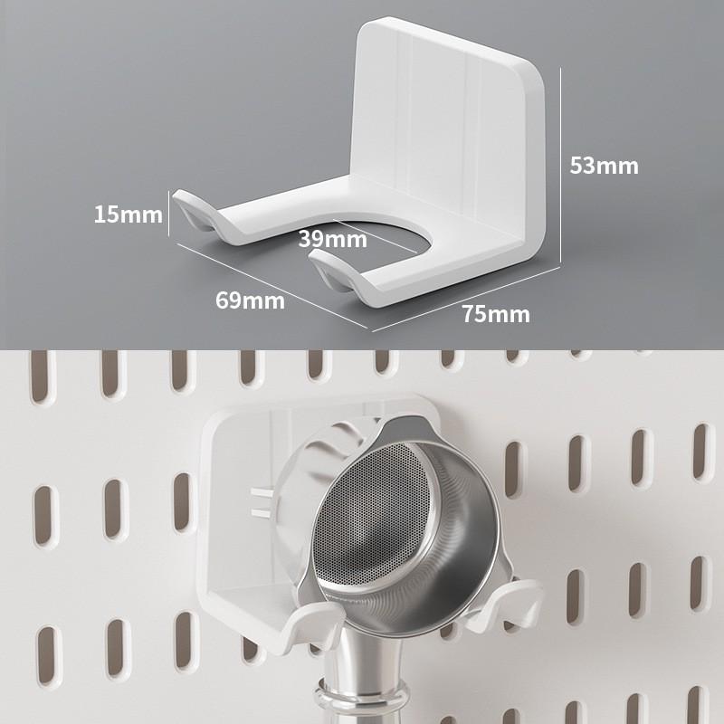 Wall-Mounted Pegboard Organizer with Accessories: Versatile Punch-Free Hanging System for Kitchens, Tool Rooms, and E-Sports Rooms.
