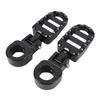 1 Pair Motorcycle Foot Peg Aluminum Alloy Enhanced Comfort Adjustable Angle Foot Peg Footrest for Motorbike with 1in
