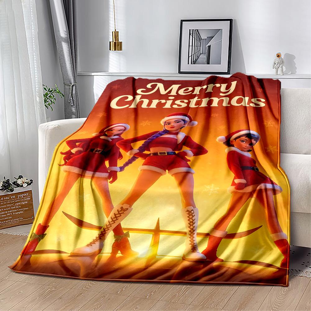 K-Pop Demon Hunters Blanket CozyBlanketSoft Warm Cozy Throw For Sofa Couch Office Bed Picnics Ideal for All Seasons Cozy Home Lovers Best Y26