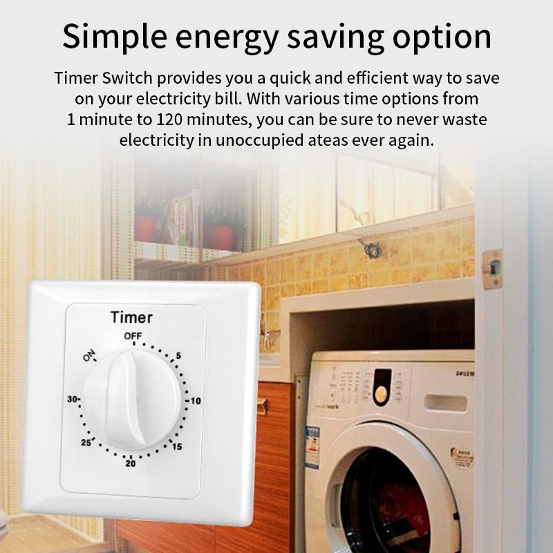 Digital Countdown Timer Switch for Surface-mounted Home Installation