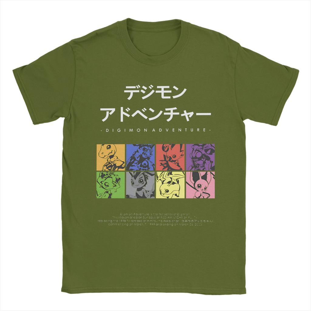 Digimon Adventure T Shirt for Men Women Cotton Funny T-Shirt Crewneck  Tees Short Sleeve Tops Original