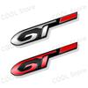 3D Chrome Metal GT Logo Emblem Fender Rear Trunk Body Sticker For Peugeot 208 308 508 2008 3008 5008 GT Line Decoration