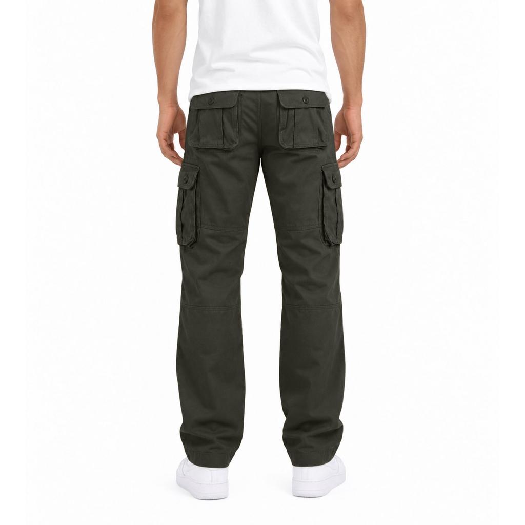 Men's Cargo Pants Loose Straight Leg Casual Trousers for Spring Fall
