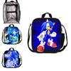 Sonic the Hedgehog Brotdosentasche Stilvolle Umhängetasche für Kinder Erwachsene Große Kapazität Reisetasche