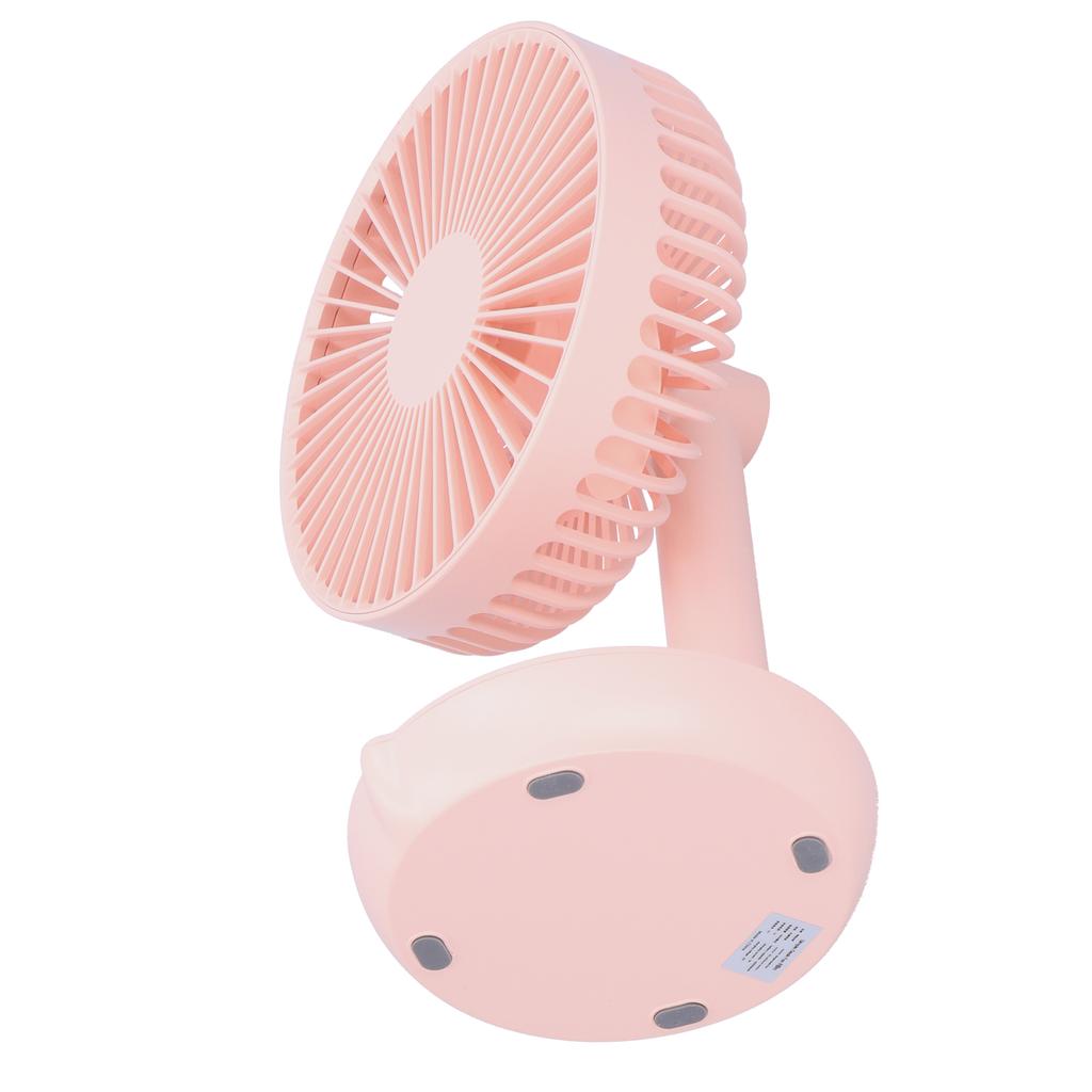 Oscillating Desk Fan Rechargeable Mute Practical Desktop USB Charging Fan for Home School
