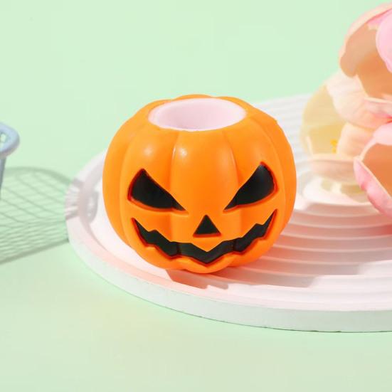 Creepy Pumpkin Pinch Toy 12Pcs Pop-up Ghost Squeeze Toy Stress Relief Head Sensory Halloween Toys Fidget for Party Favors Set