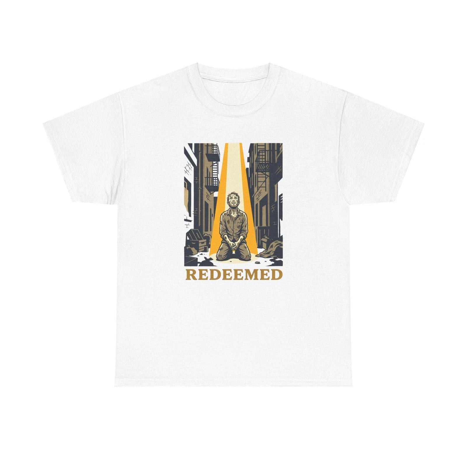 Redeemed Illustration Tee | Urban Alley Scene, Sunbeams 3XL