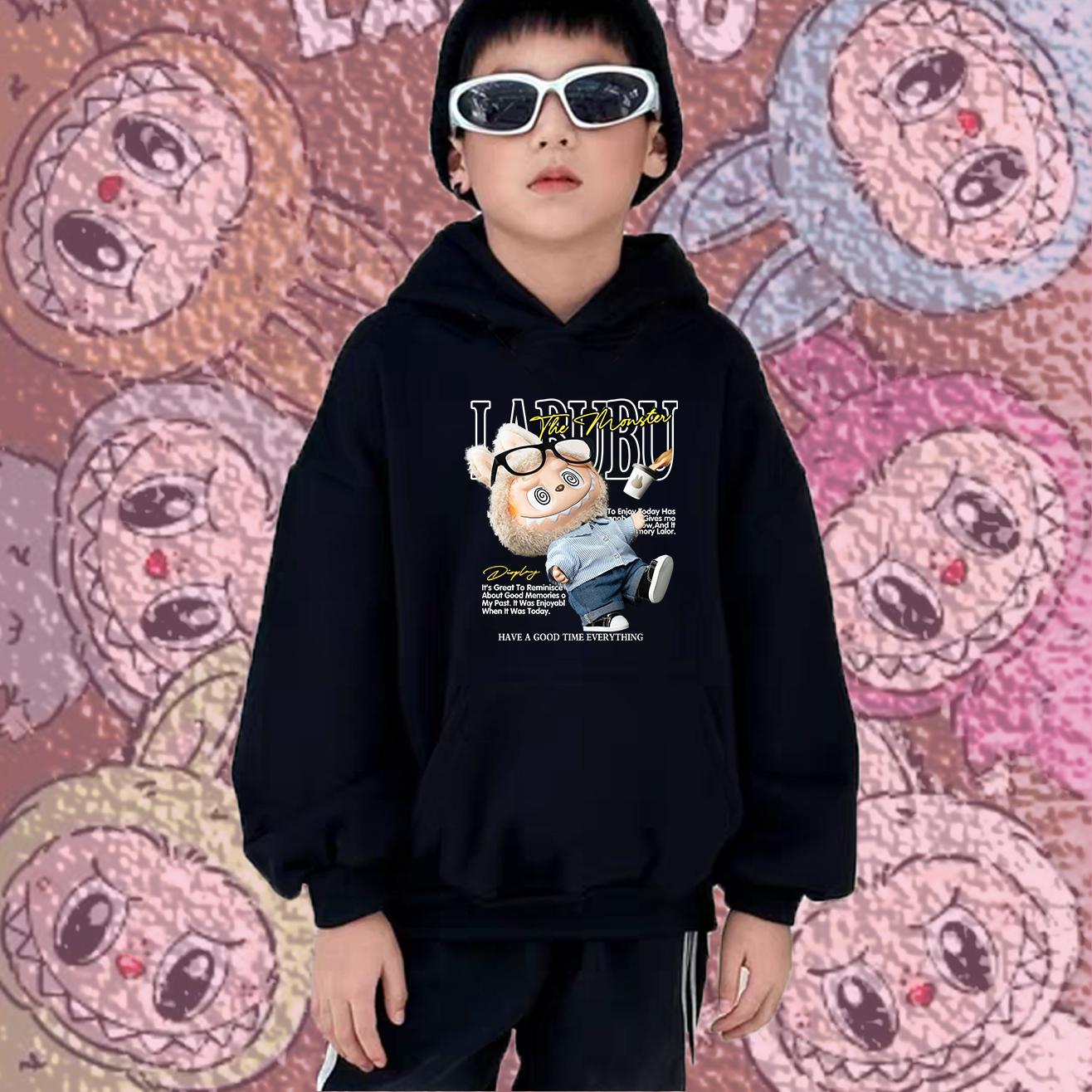 

Детское худи Новое модное Labubu Kids Милое мультяшное повседневное худи 100-160см Мальчики Девочки 100