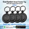 1-4Pack LiTag Duo Tracker Tag MiLi Smart Tag Item Finders Works with IOS Google Find Hub Wallet Key Finder Item GPS Locator