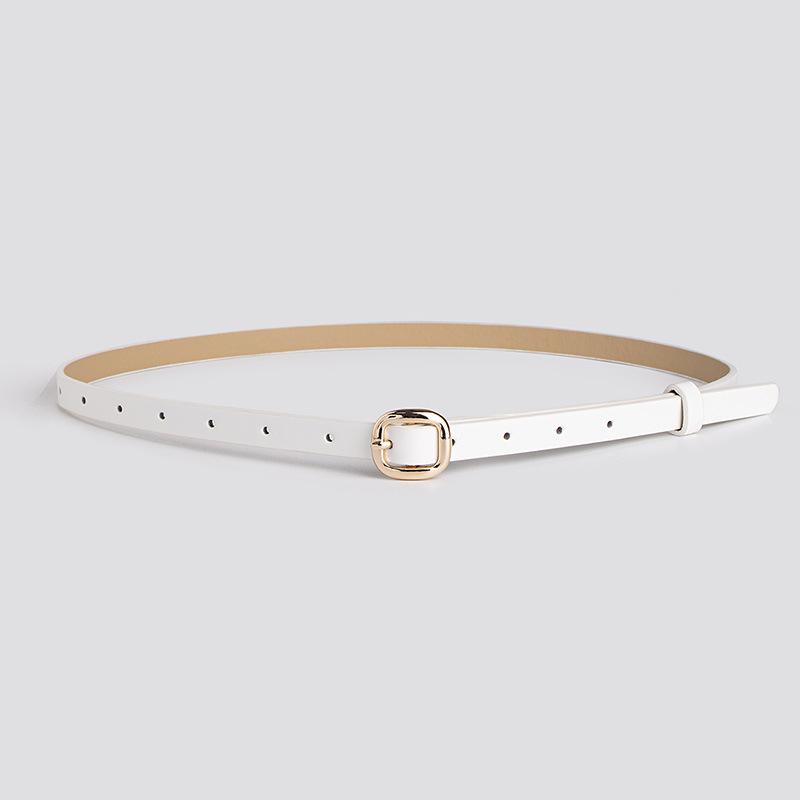 New Women's Japanese Buckle Skirt with Clothing Belt Exquisite Commuter Women's Thin Belt Sweet