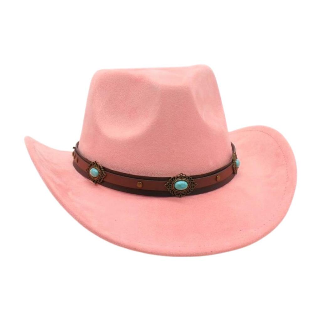 Premium Tibetan Cowboy Hat Stage Jazz Hat Multi-Color Suede Premium Top Hat
